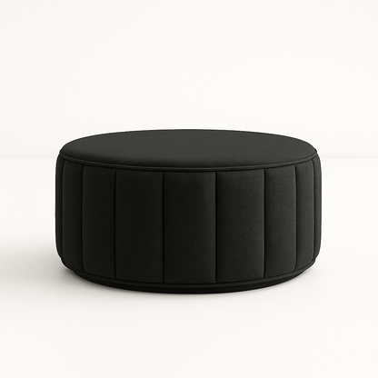 Modern Round Upholstered Coffee Table | Living Room Furniture