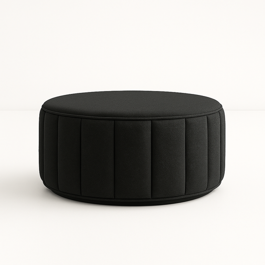 Modern Round Upholstered Coffee Table | Living Room Furniture