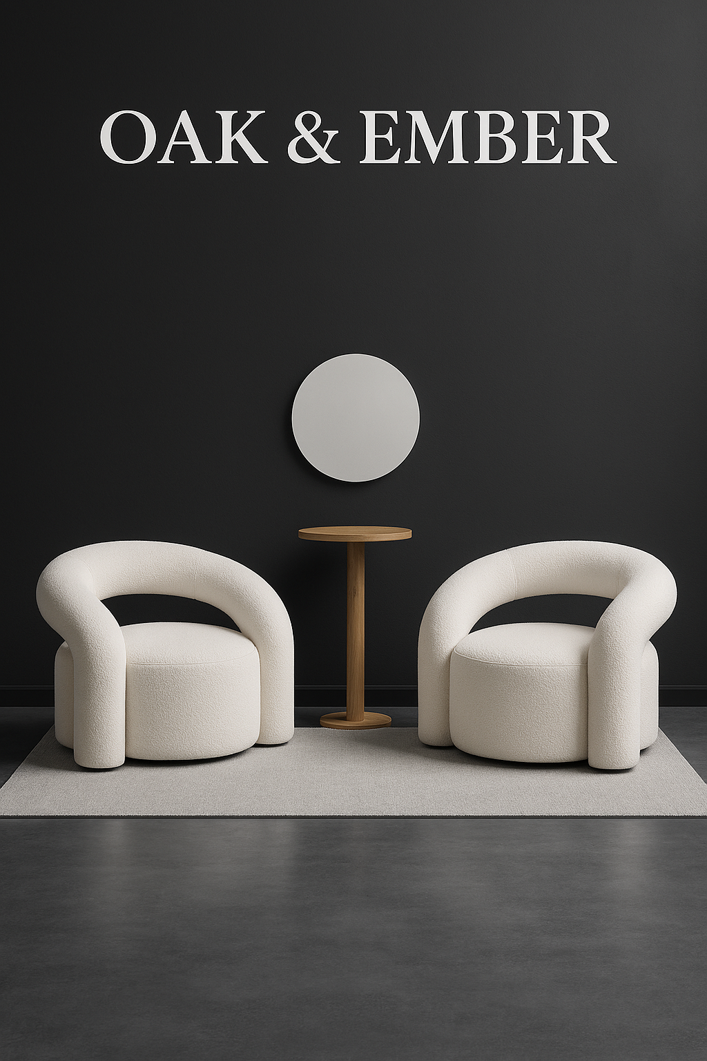 Sculptural Lounge Chair Sofa| Modern Upholstered Accent Chairs – Oak & Ember