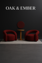 Sculptural Lounge Chair Sofa| Modern Upholstered Accent Chairs – Oak & Ember