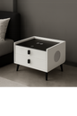 Modern Smart Bedside Table with Wireless Charging – Oak & Ember