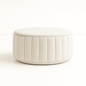 Modern Round Upholstered Coffee Table | Living Room Furniture
