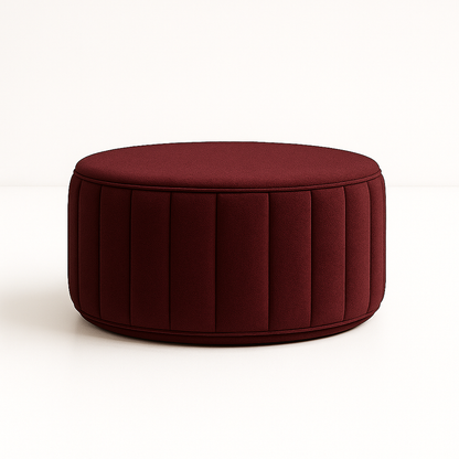 Modern Round Upholstered Coffee Table | Living Room Furniture