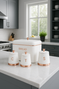 Modern Bread Bin & Kitchen Canister Set | Oak & Ember