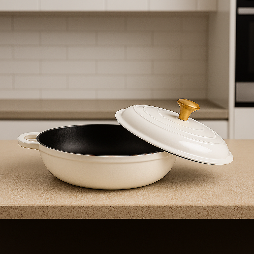 Modern Cast Iron Casserole Pot- 40CM