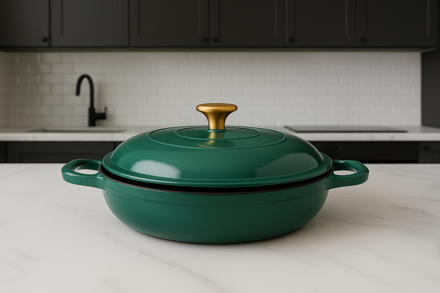 Modern Cast Iron Casserole Pot- 40CM