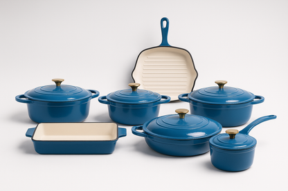 Cast Iron Cookware Set – 7 Piece