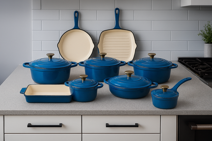 Cast Iron Cookware Set – 7 Piece
