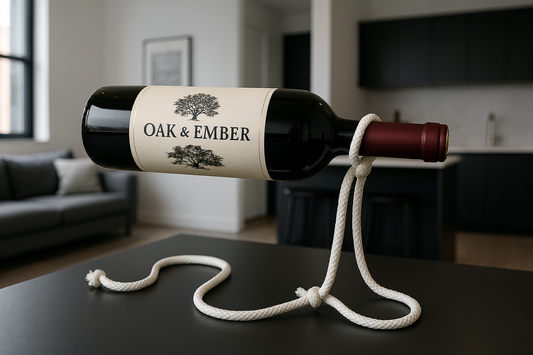 Floating Rope Wine Rack Holder