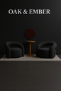 Sculptural Lounge Chair Sofa| Modern Upholstered Accent Chairs – Oak & Ember