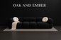 Oak & Ember Maroon Modular Cloud Sofa with Cushions