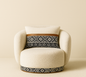 Heritage Bouclé Accent Chair – Zulu & Xhosa Inspired Design