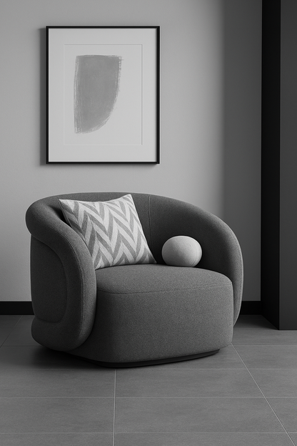 Curved Accent Chair