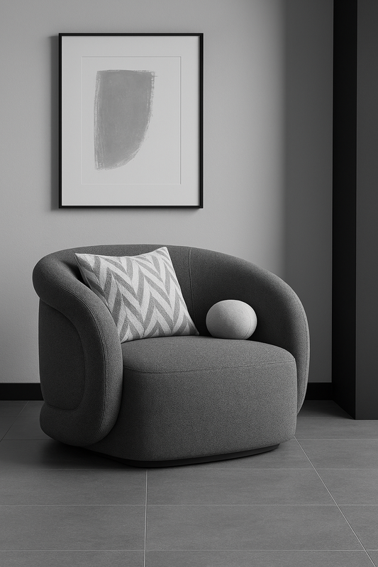Curved Accent Chair