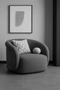 Curved Accent Chair