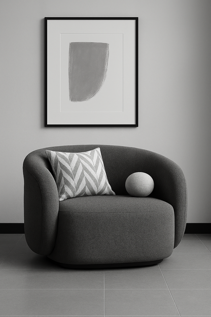 Curved Accent Chair