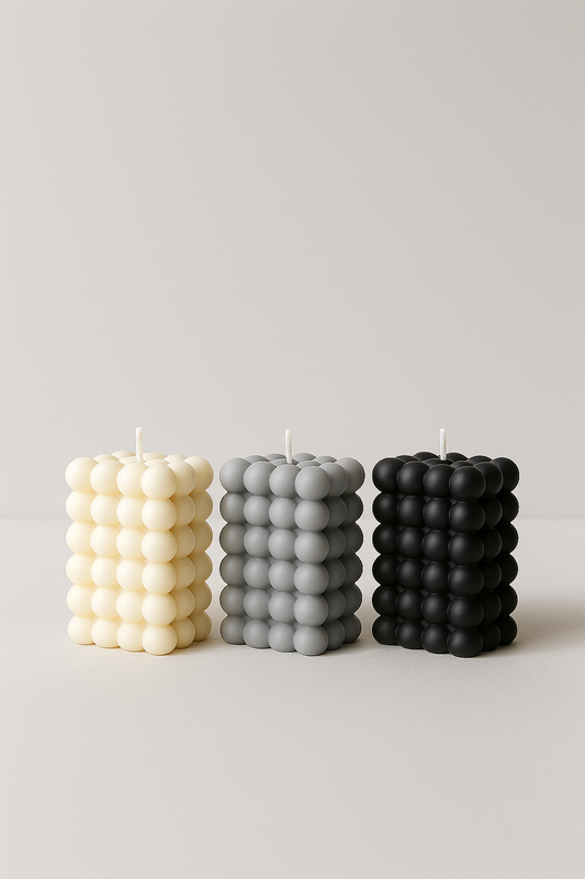 Sculptural Scented Candle Set
