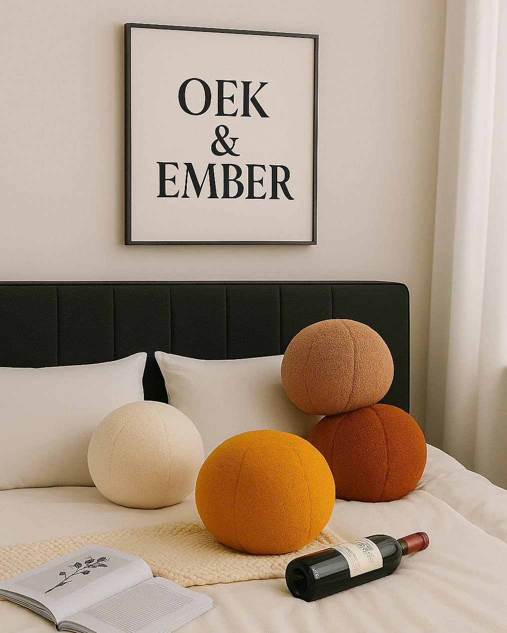 Round Bouclé Cushion