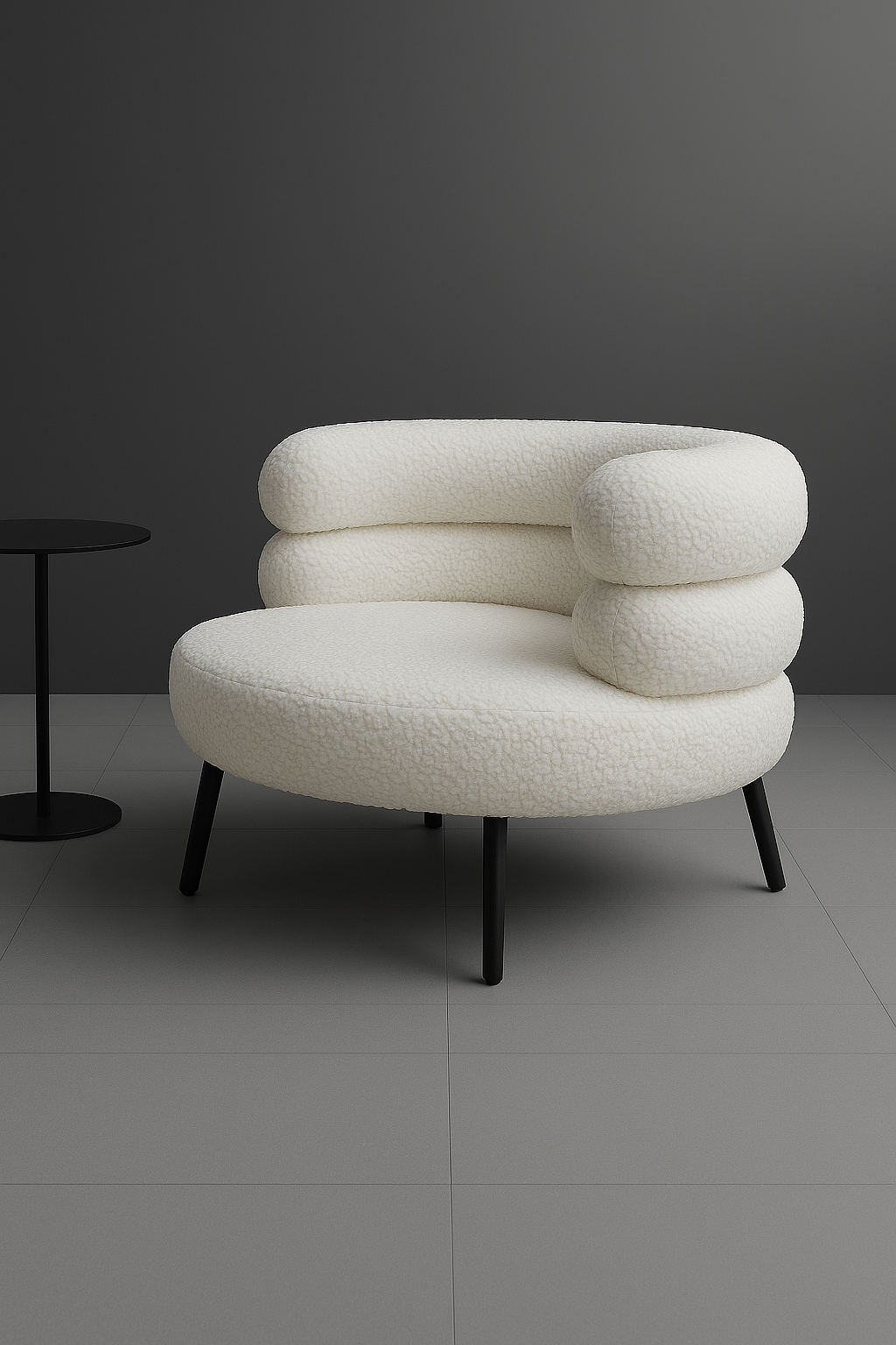 Oak & Ember Bouclé Accent Chair